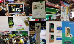 รวมภาพป้ายโปรโมชั่นจากแต่ละบูทในงาน Thailand Mobile Expo 2017 ปลายปี