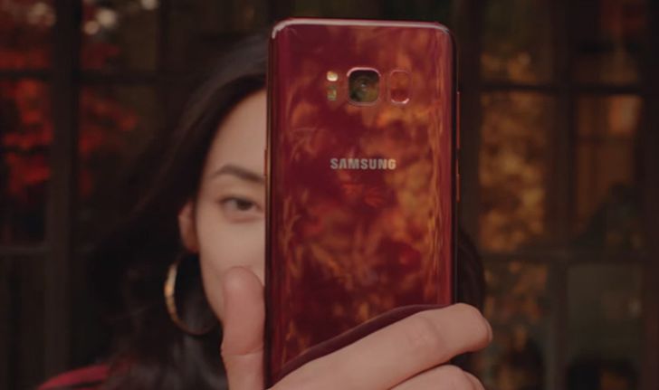 เทรนด์แดงต้องมา Samsung เผยโฉม Galaxy S8 สีใหม่ Burgundy Red ขายในเกาหลี