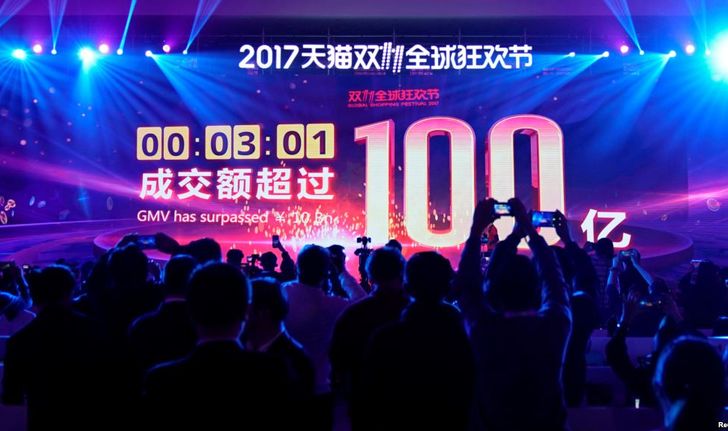 แค่ 2 ชั่วโมง Alibaba ทำเงินไปถึง 12 หมื่นล้านเหรียญ ในวันช้อปปิ้งออนไลน์แห่งชาติของจีน