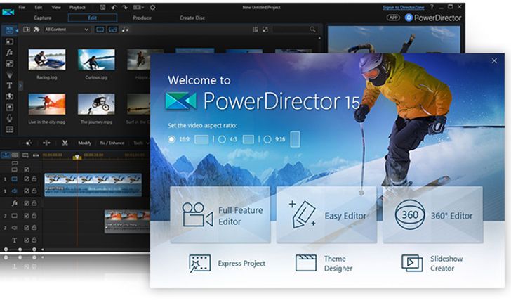 โปรแกรมตัดต่อวิดีโอของแท้แจกฟรี รีบด่วน PowerDirector 15 Deluxe