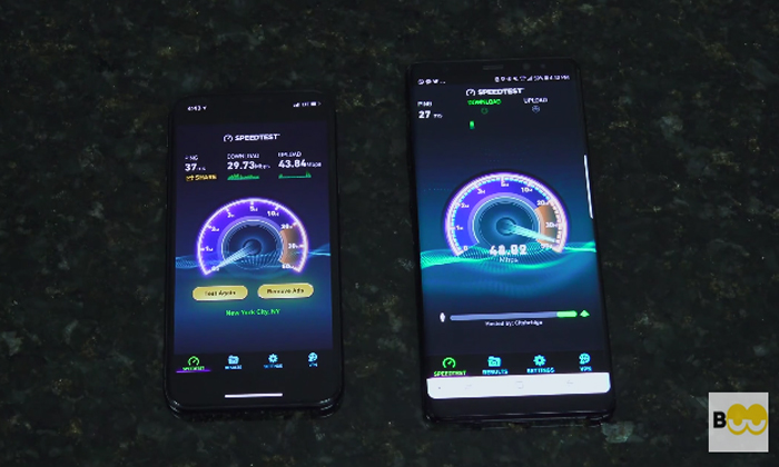 Note 8 vs iPhone X เทียบความเร็วเน็ตระดับ Gigabit LTE รุ่นไหนเล่นเน็ตได้เร็วกว่า มาดูกัน!