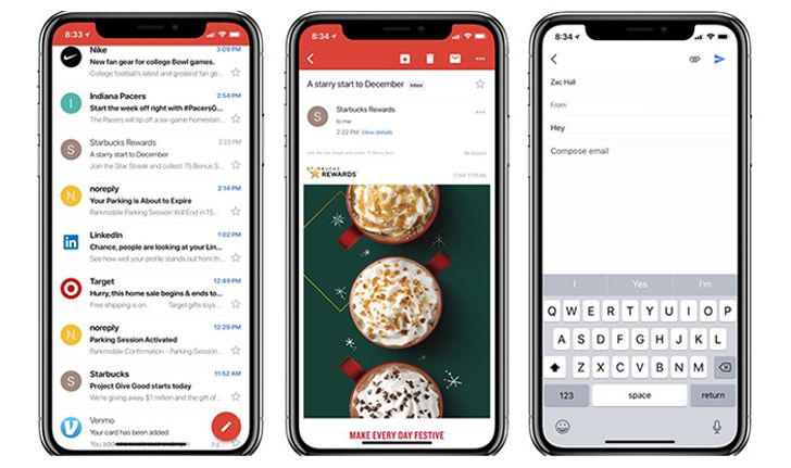 Gmail ปรับโฉม Apps ให้รองรับหน้าจอ iPhone X และมีฟีเจอร์ใหม่เพียบ