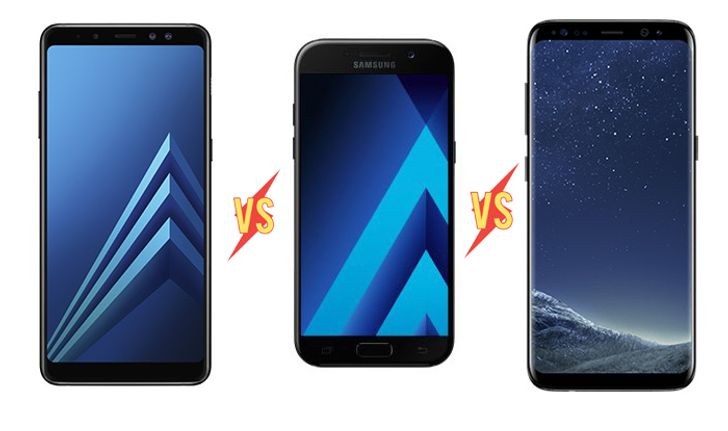 เทียบสเปคมือถือ Samsung Galaxy A8 (2018)VS Galaxy A5 (2017) VS Galaxy S8 จะเลือกตัวไหนดี