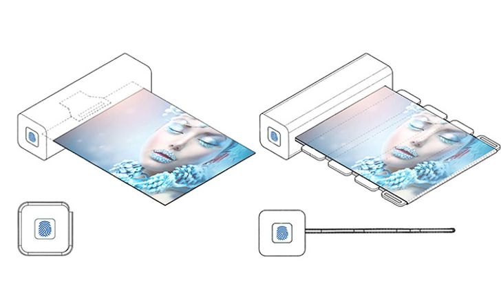 Samsung กำลังทำจอภาพที่สามารถพับได้ และมีระบบสแกนลายนิ้วมือ