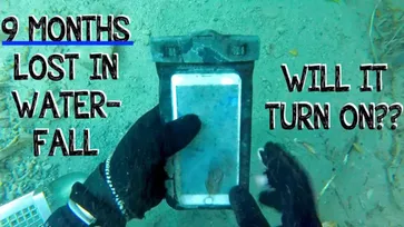 งมของที่ใต้น้ำตกพบ iPhone 6s Plus จมน้ำอยู่ 9 เดือน นำเครื่องขึ้นมาเปิดได้