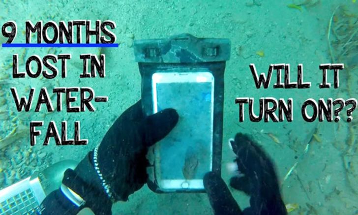 งมของที่ใต้น้ำตกพบ iPhone 6s Plus จมน้ำอยู่ 9 เดือน นำเครื่องขึ้นมาเปิดได้