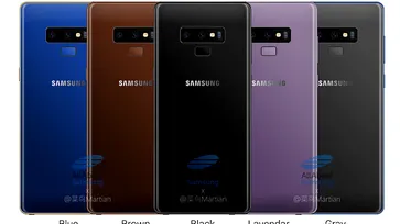 "Samsung Galaxy Note 9" อาจมีให้เลือกมากถึง 5 สี ด้วยกัน