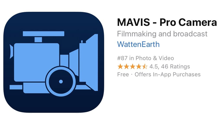 "MAVIS – Pro Camera" แอปถ่ายวิดีโอระดับ Pro ปล่อยฟรี ราคาเต็ม 16.99$