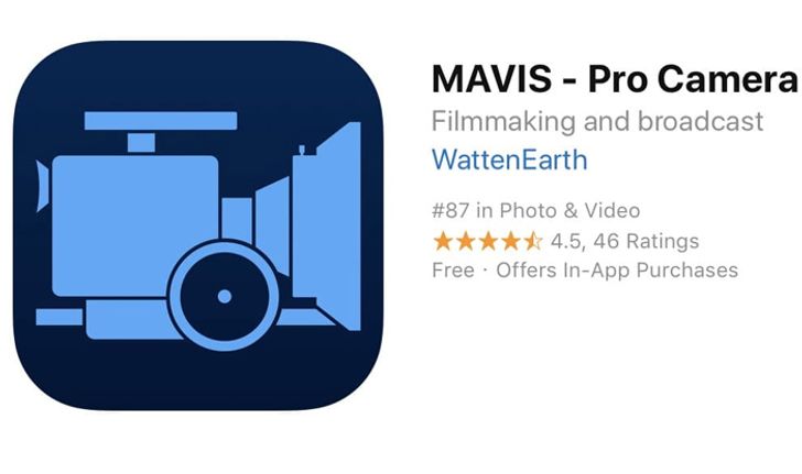 "MAVIS – Pro Camera" แอปถ่ายวิดีโอระดับ Pro ปล่อยฟรี ราคาเต็ม 16.99$