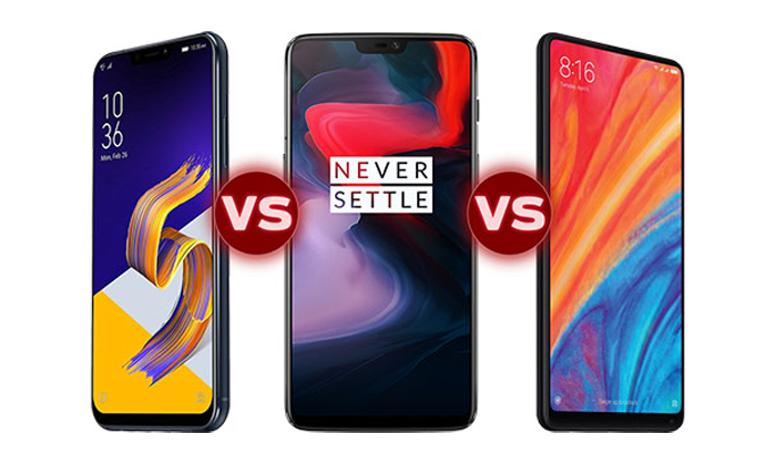 เทียบสเปก Asus ZenFone 5Z / OnePlus 6 / Xiaomi Mi Mix 2S ศึก 3 เรือธงรุ่นใหม่