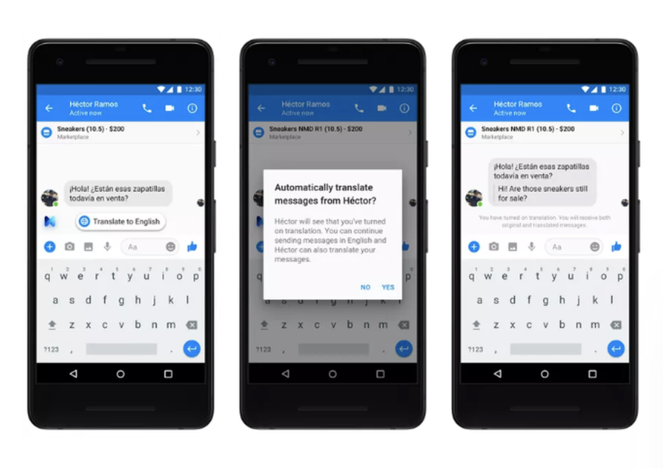 "Facebook Messenger" อัพเลเวลใหม่แปลภาษาให้อัตโนมัติ