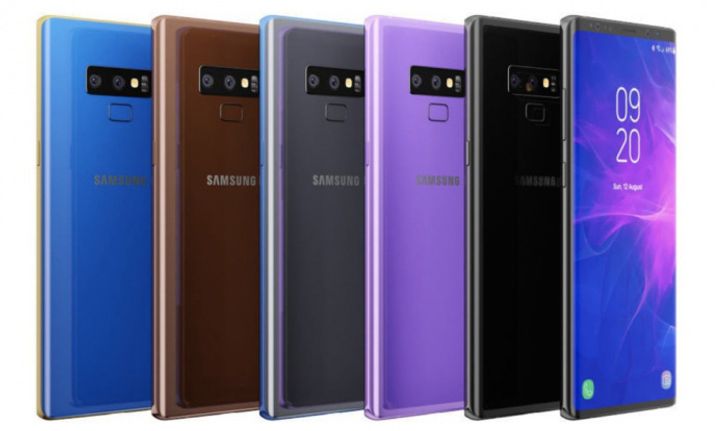 รวมภาพ Render ตัวเครื่องของ “Samsung Galaxy Note 9” หลากสีและใส่เคสด้วย