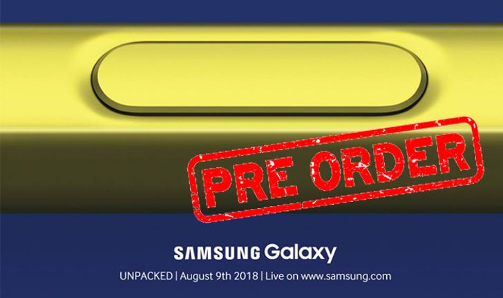 3 ค่ายดังเตรียมเปิด Pre-Order สมาร์ทโฟน "Samsung Galaxy Note 9" ในไทย 10 สิงหาคมนี้