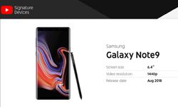 ไร้เงาไอโฟน! YouTube แนะนำ Galaxy Note 9 เป็นสมาร์ทโฟนที่ดู YouTube ได้ดีที่สุด