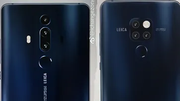 หลุดภาพ "Huawei Mate 20" และ "Mate 20 Pro" ที่มีกล้องหลัง 3 ตัวและจะรองรับ ชาร์จไฟไร้สาย แบบเร็ว