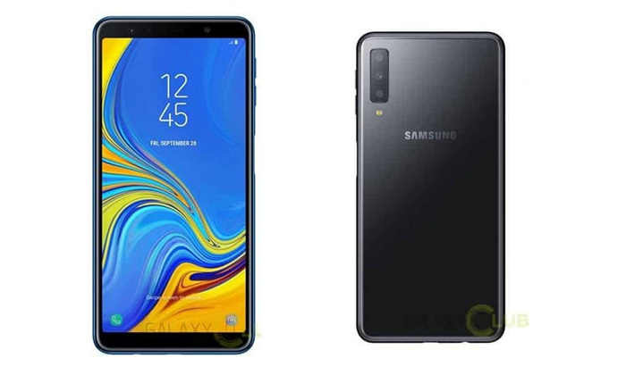 ชมภาพ "Samsung Galaxy A7 (2018)" มือถือจอใหญ่ที่ได้ใช้กล้องหลัง 3 ตัวก่อน "Galaxy S10"