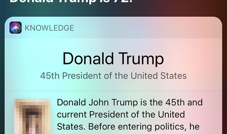 Siri คิดว่า Donald Trump คืออวัยวะเพศชาย!