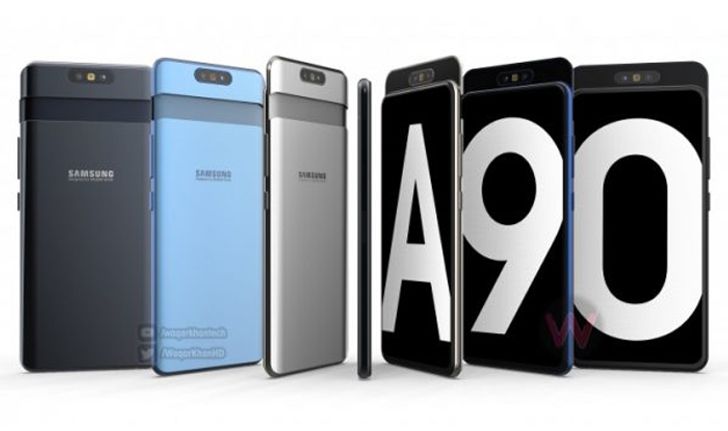 ชมวิดีโอเรนเดอร์ "Samsung Galaxy A90" ที่แปลกตา ดีไซน์กล้องสไลด์ หมุนสลับหน้า/หลังได้