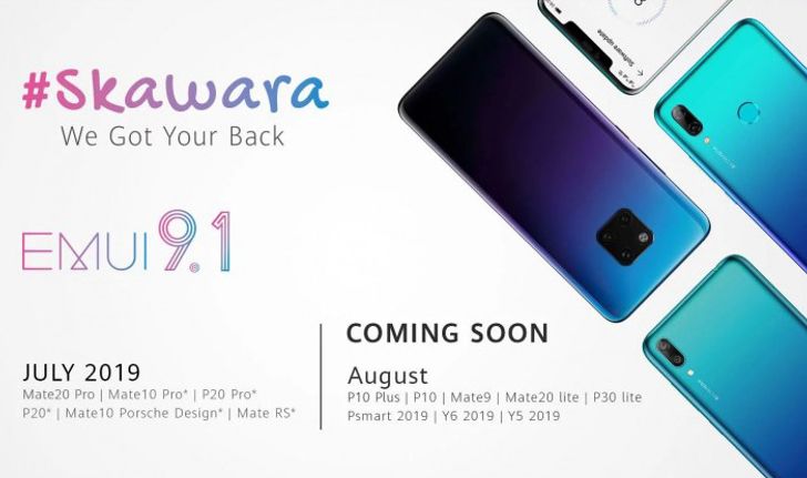 Huawei เพิ่มรายชื่ออีก 5 รุ่นที่จะได้ไปต่อใน EMUI 9.1  