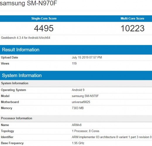 Samsung Galaxy Note 10