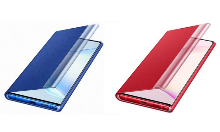 ชมภาพใหม่ของเคส Samsung Galaxy Note 10 ที่จะมาพร้อมกับสี Aura Red และ Aura Blue