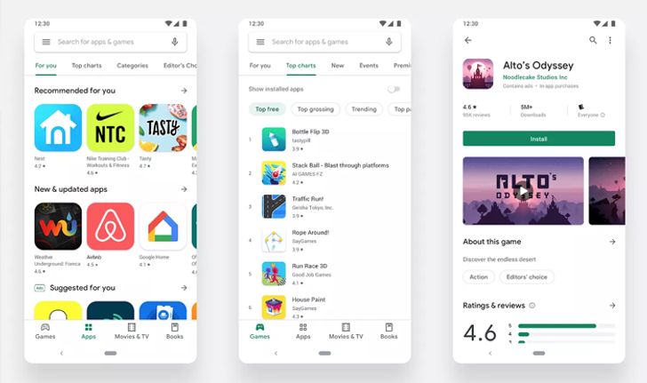 Google เปลี่ยนโฉม Play Store ใหม่ตามรูปแบบ Material Design แล้ว