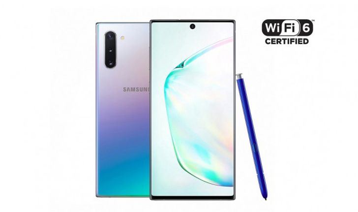 Samsung Galaxy Note 10 Series ผ่านการรับรองให้ใช้ WiFi 6 (802.11 AX) เป็นรุ่นแรก 