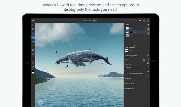 สิ้นสุดการรอคอย! Photoshop เวอร์ชั่นเต็มสำหรับ iPad ปล่อยให้ดาวน์โหลดแล้ว