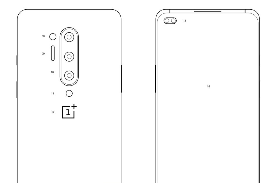 หลุดภาพโครงร่างของ OnePlus 8 Pro พร้อมกล้องหลัง 4 ตัว และกล้องหน้าคู่ เจาะรู 