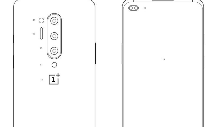 หลุดภาพโครงร่างของ OnePlus 8 Pro พร้อมกล้องหลัง 4 ตัว และกล้องหน้าคู่ เจาะรู 