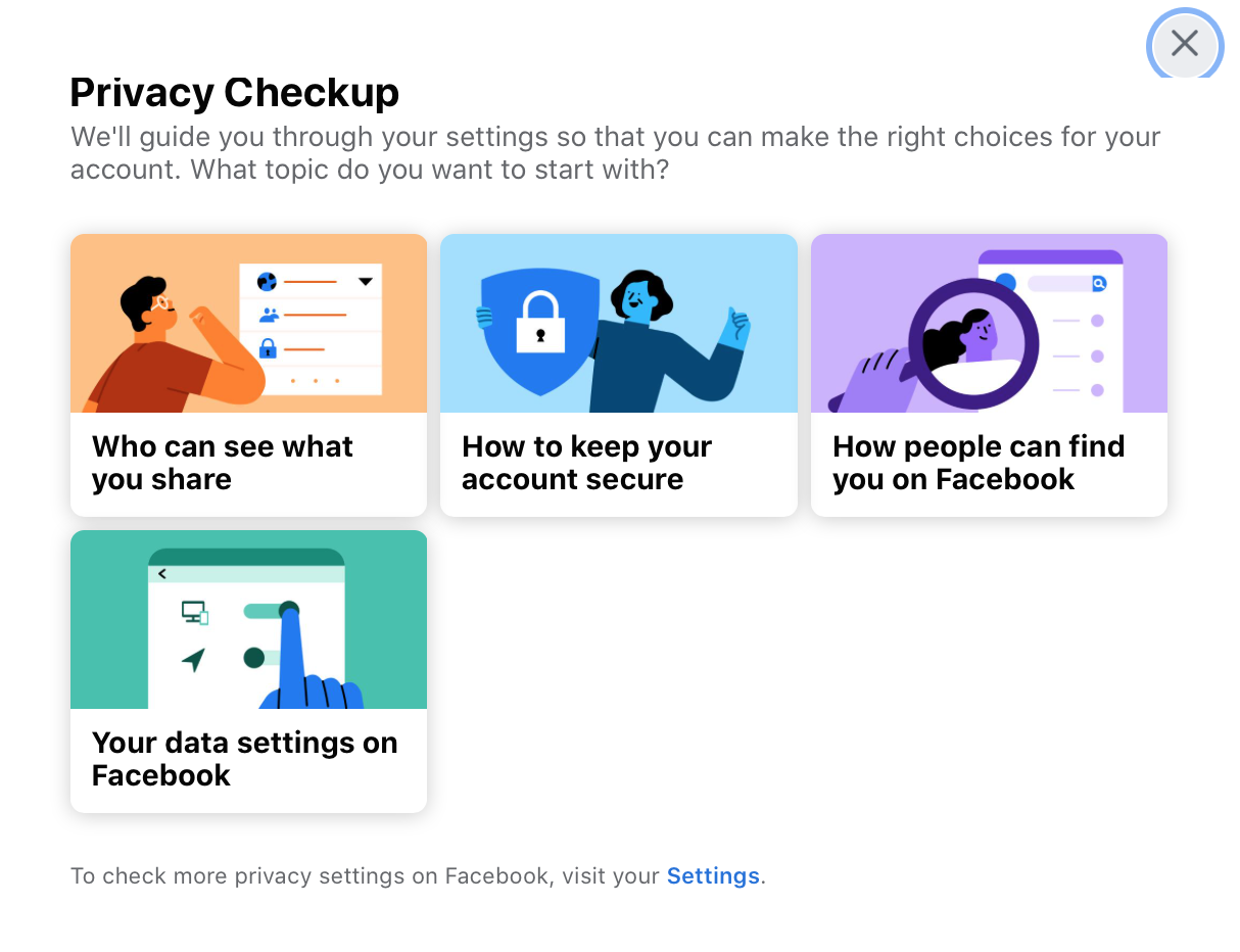 Facebook Privacy Checkup