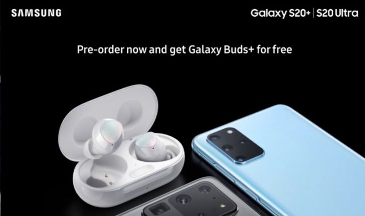 หลุดจากต่างประเทศ สั่งจอง Samsung Galaxy S20+ และ S20 Ultra จะได้ Galaxy Buds+ แถมไปด้วย