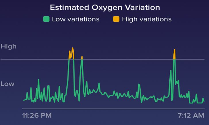 ฟีเจอร์ใหม่จากฟิตบิท กราฟแสดงค่าออกซิเจน "Estimated Oxygen Variation"