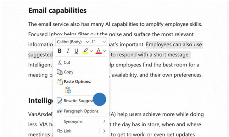 Microsoft Word อัปเกรดฟีเจอร์ “Rewrite Suggestions” แนะนำการเขียน “ประโยค” ให้ดูดีมากยิ่งขึ้น