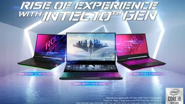 ROG เผยโฉม Zephyrus Duo 15, ROG Strix SCAR III, และ Strix G15/G17 บนขุมพลัง Intel Core รุ่น 10 