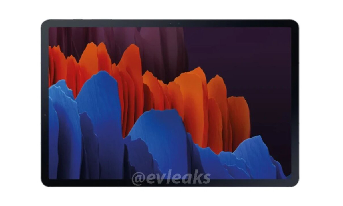 ชมภาพ Render ของ Samsung Galaxy Tab S7 ในส่วนหน้าจอให้พื้นที่มากกว่าเดิม 