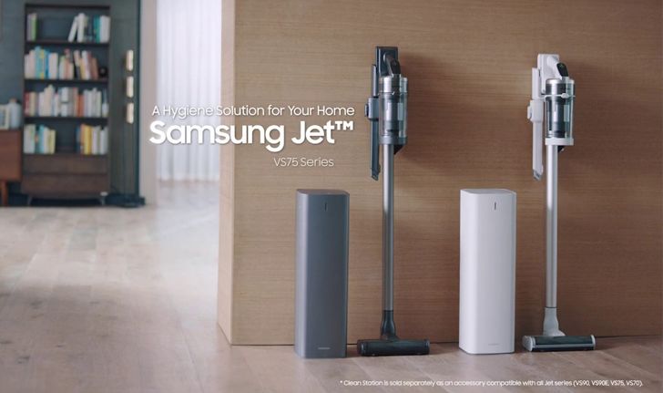 ซัมซุง เปิดตัวเครื่องดูดฝุ่นไร้สาย Samsung Jet™ รุ่นใหม่และเครื่อง Clean Station™ โซลูชั่นความสะอาด