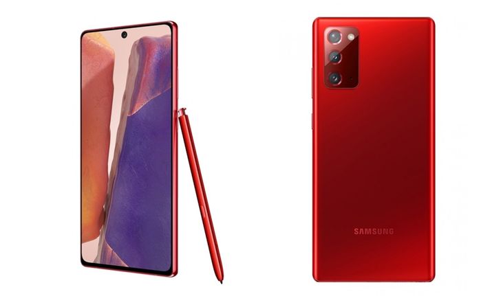 ชมสีใหม่ของ Samsung Galaxy Note 20 รุ่นเล็ก แต่มีสีแดงจัดจ้าน Mystic Red 