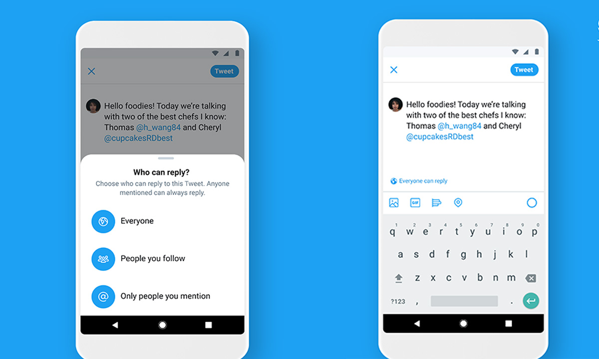 สิ้นสุดการรอคอย Twitter เพิ่มฟีเจอร์จำกัดคนโต้ตอบ Tweet ทั้งเว็บไซต์ และเวอร์ชั่น Android 