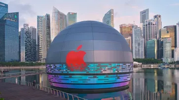 เผยภาพ Apple Store สาขาใหม่ของสิงคโปร์ที่ตั้งอยู่บนผืนน้ำใกล้ Marina Bay Sands