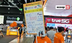 สำรวจป้ายโปรโมชั่นของแถมหน้าร้านในงาน Thailand Mobile Expo 2020 ลดและลดแรงได้อีก ชุดที 3