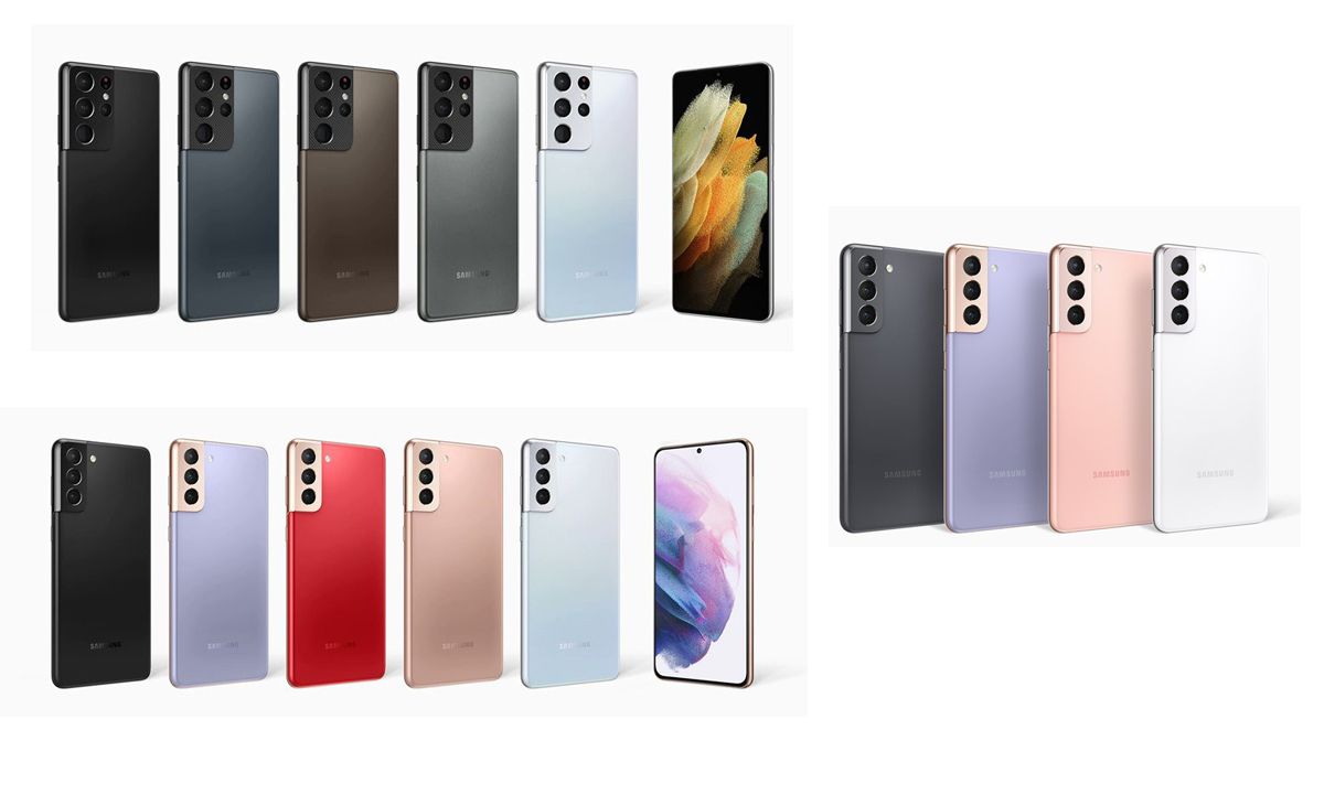 ชมภาพทุกสีของ Samsung Galaxy S21 Series จะมีให้เลือกมาถึง 11 สีด้วยกัน