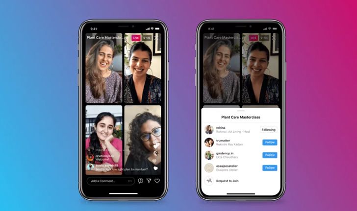Instagram เพิ่มฟีเจอร์ Live Room ไลฟ์พร้อมกันได้ถึง 4 คน พร้อมเพิ่มฟีเจอร์เสียงในอีกไม่กี่เดือน