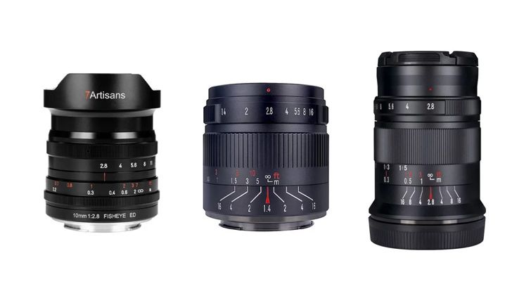 7artisans เปิดตัวสามเลนส์ใหม่ 10mm f/2.8 Fisheye, 55mm f/1.4 II และ 60mm f/2.8 II