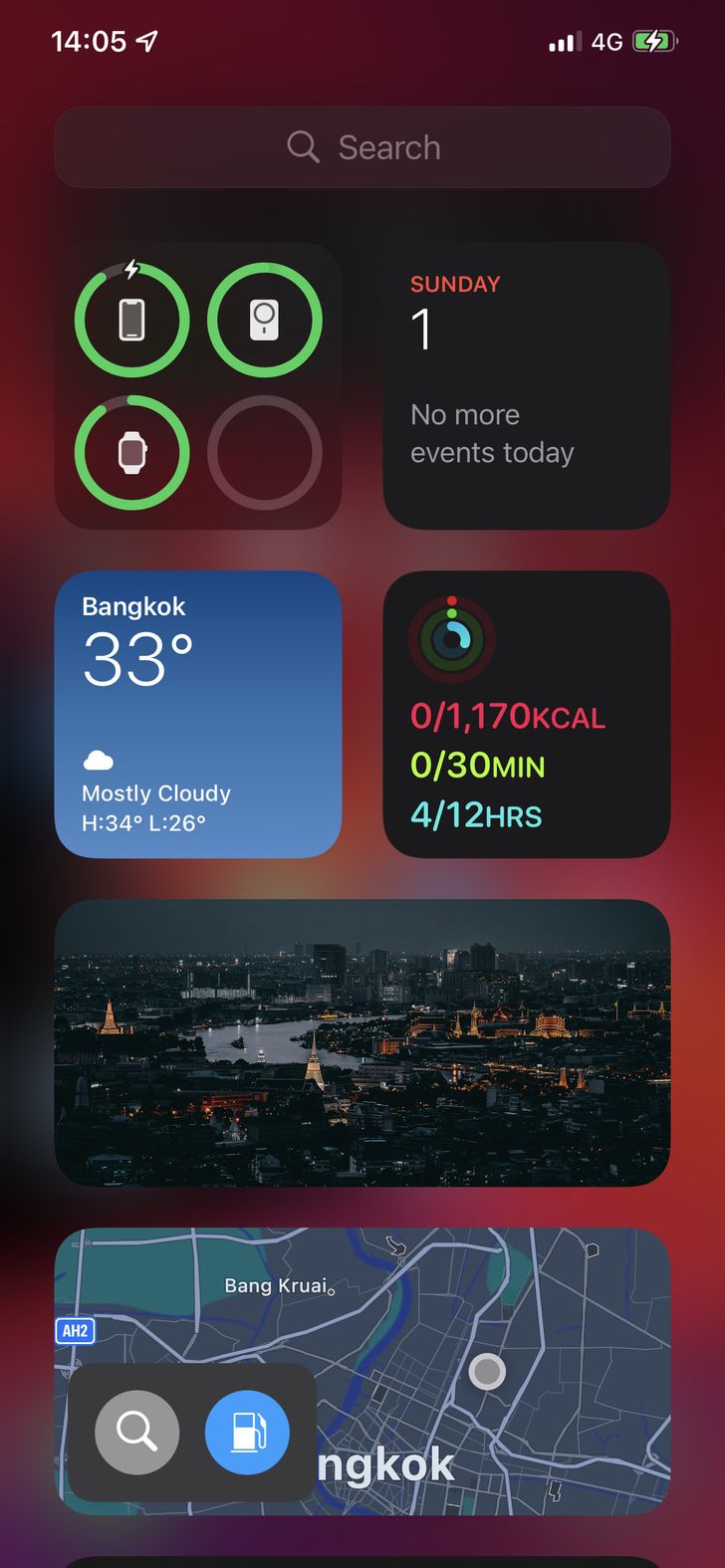 มีแสดงใน widget battery ด้วย