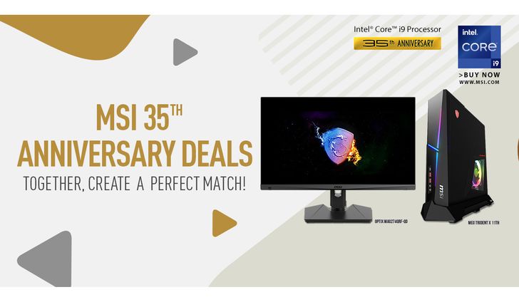 MSI ฉลองครบรอบ 35 ปี มอบโปรโมชั่นสุดพิเศษ  ด้วยส่วนลดสูงสุดถึง 19,900 บาท