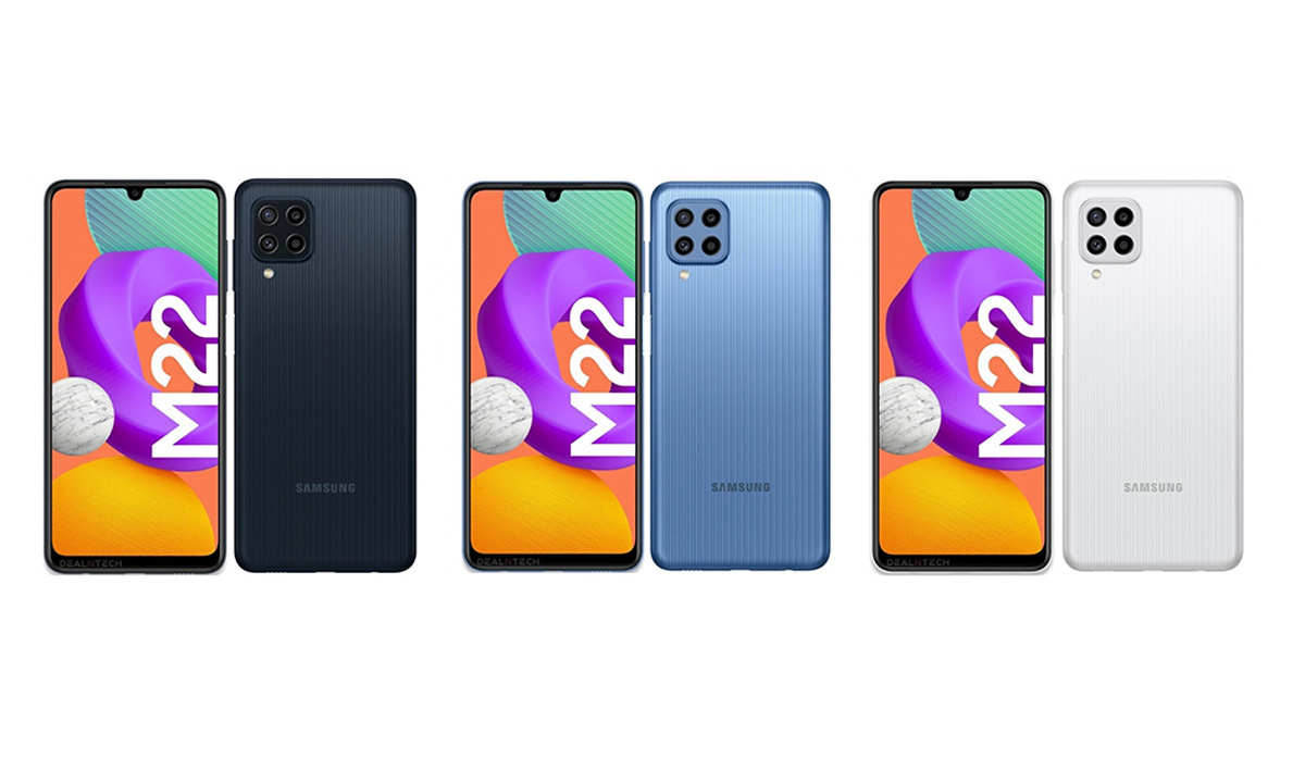 เผยรายละเอียดของ Samsung Galaxy M22 จะมาพร้อมกับหน้าจอใหญ่กล้อง 4 ตัวสเปกครบ