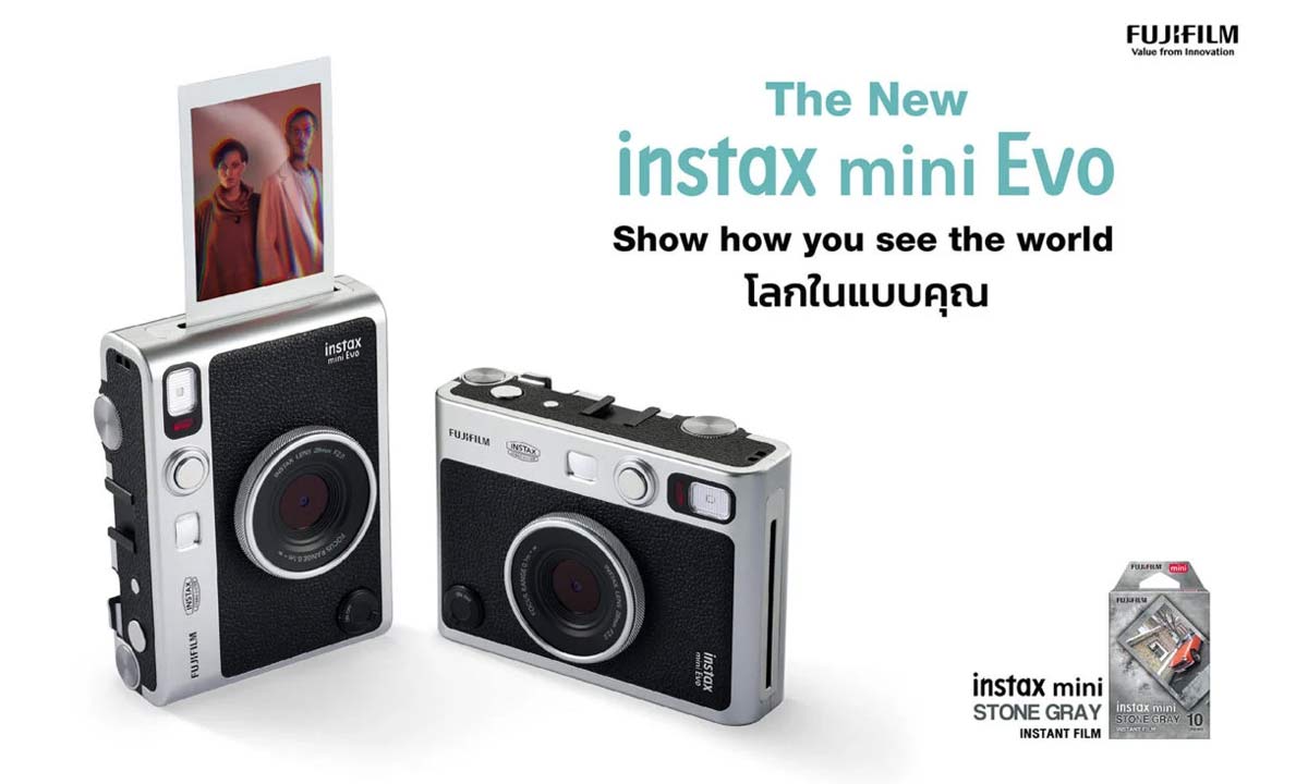 เปิดตัว FUJIFILM instax mini Evo กล้องฟิล์ม Hybrid ดีไซน์คลาสสิก สั่งพรินต์รูปจากสมาร์ตโฟน!