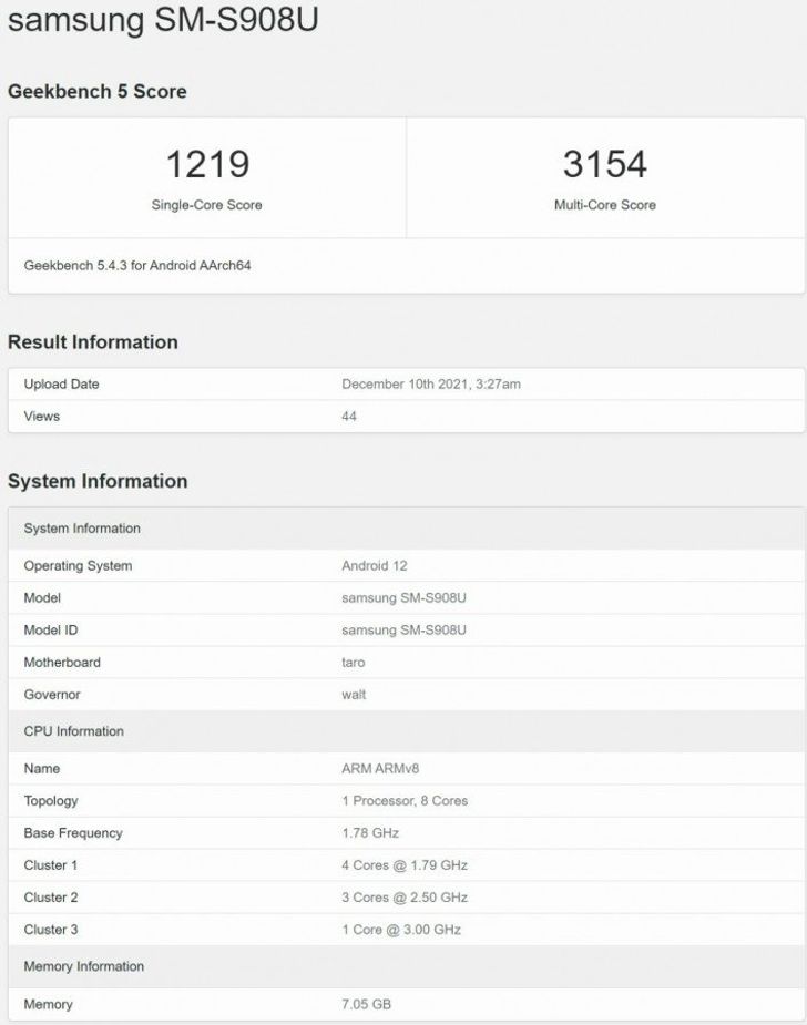 Samsung Galaxy S22 Ultra