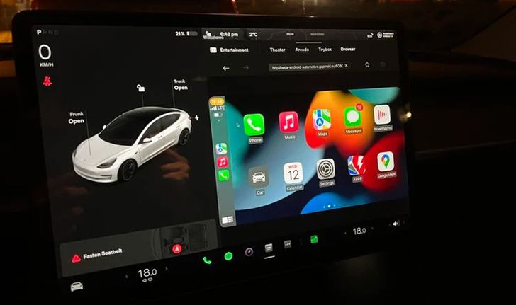 นักพัฒนาโชว์ผลงาน โม Apple CarPlay ให้ใช้ได้บน Tesla
